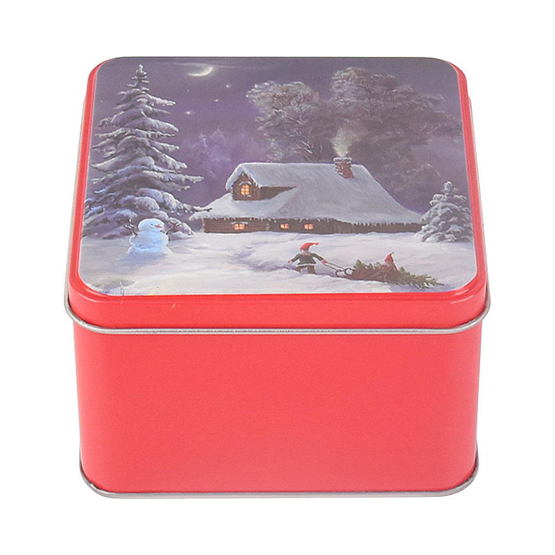 Cuisine Kakeboks med julemotiv 10,8x10,8x6,5 cm