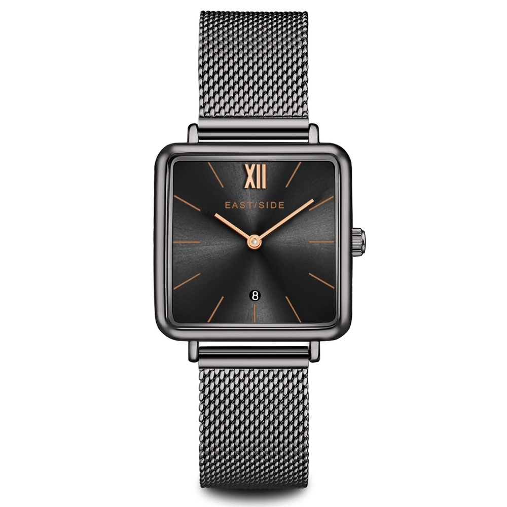 EASTSIDE Montre à quartz Grand en Anthracite Acier inoxydable en Anthracite Montre