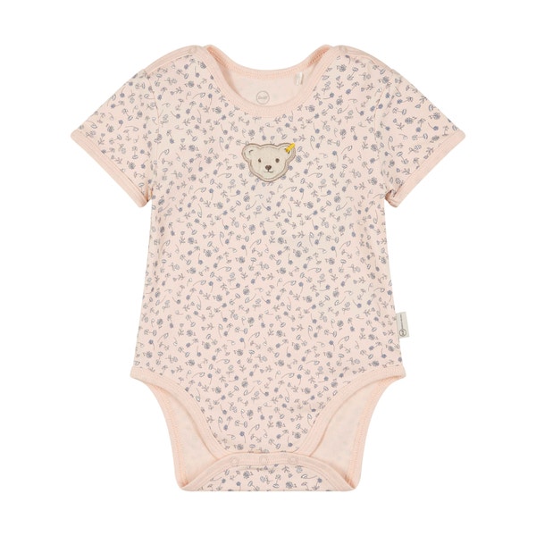 Body kurzarm, rosa für Mädchen