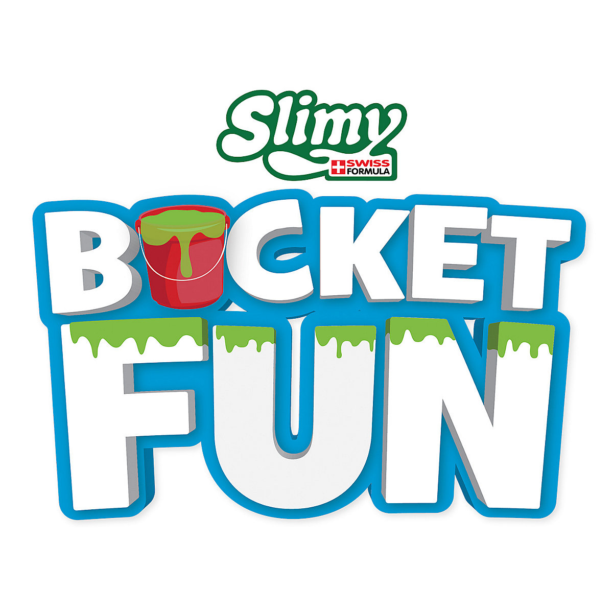 SLIMY® Bucket Fun 800g - Original Slimy Mega Slime Spielmasse im extragroßen Eimer