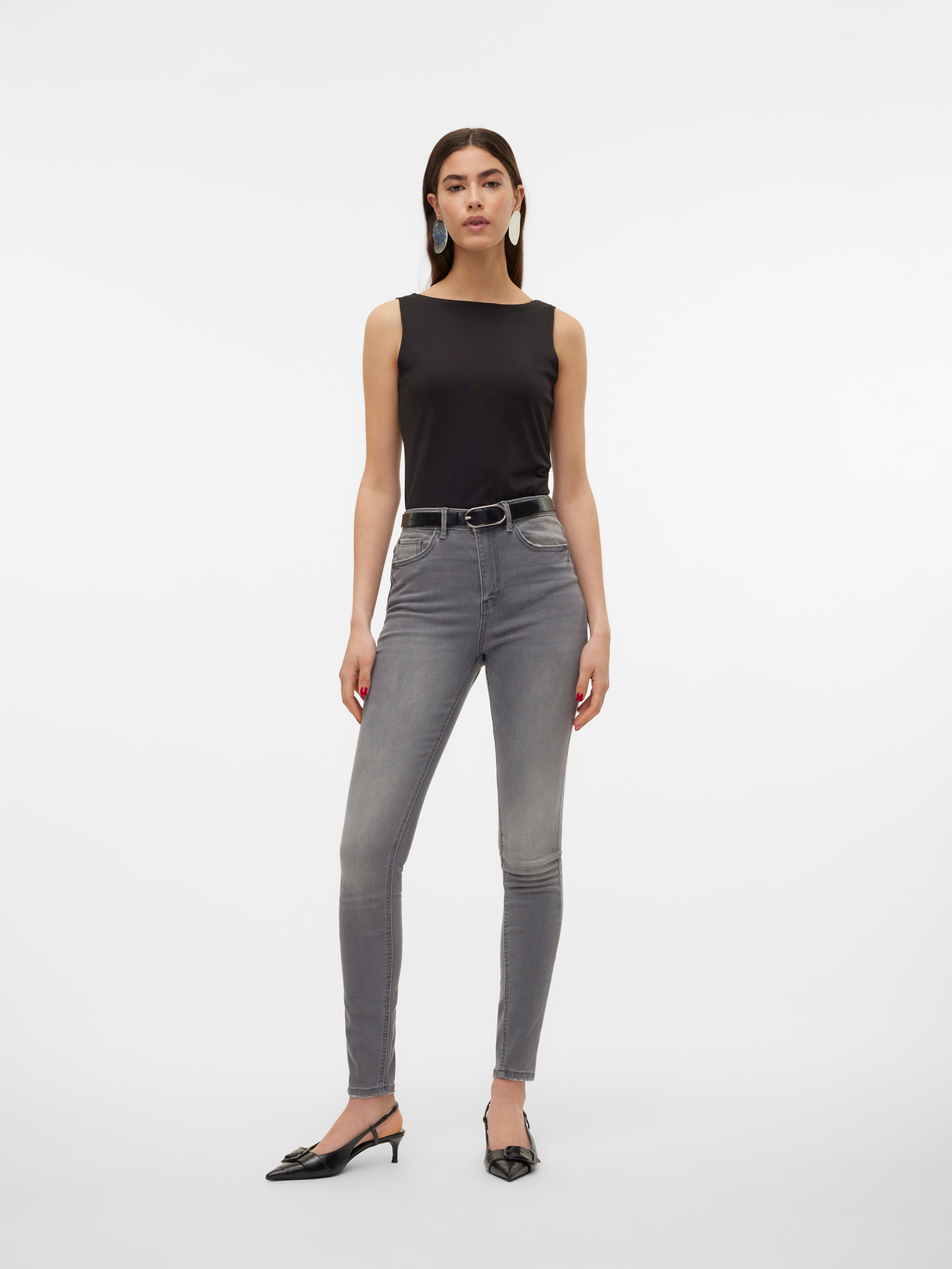 VMSOPHIA Hohe Taille Skinny Fit Jeans