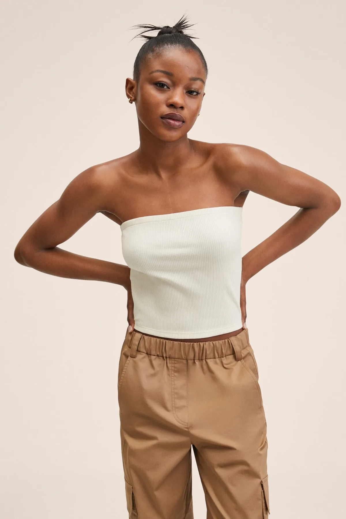 MANGO  27027134 Damen/Mädchen Ecru