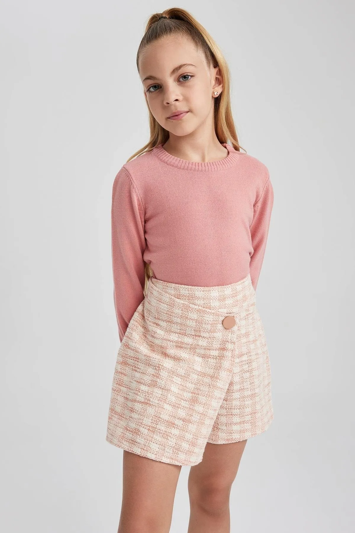 DeFacto  Schulpullover mit Rundhalsausschnitt für Mädchen