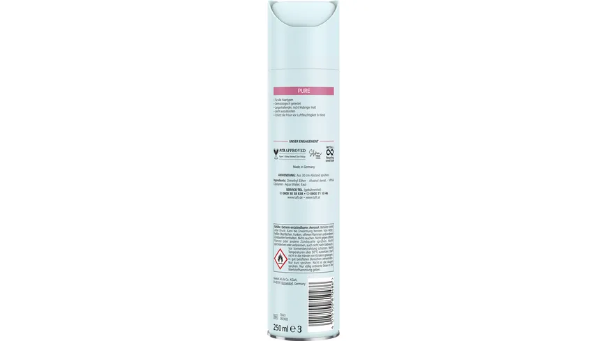 TAFT Haarlack Pure 250 ml Haltegrad 4 - starker Halt 250 ml