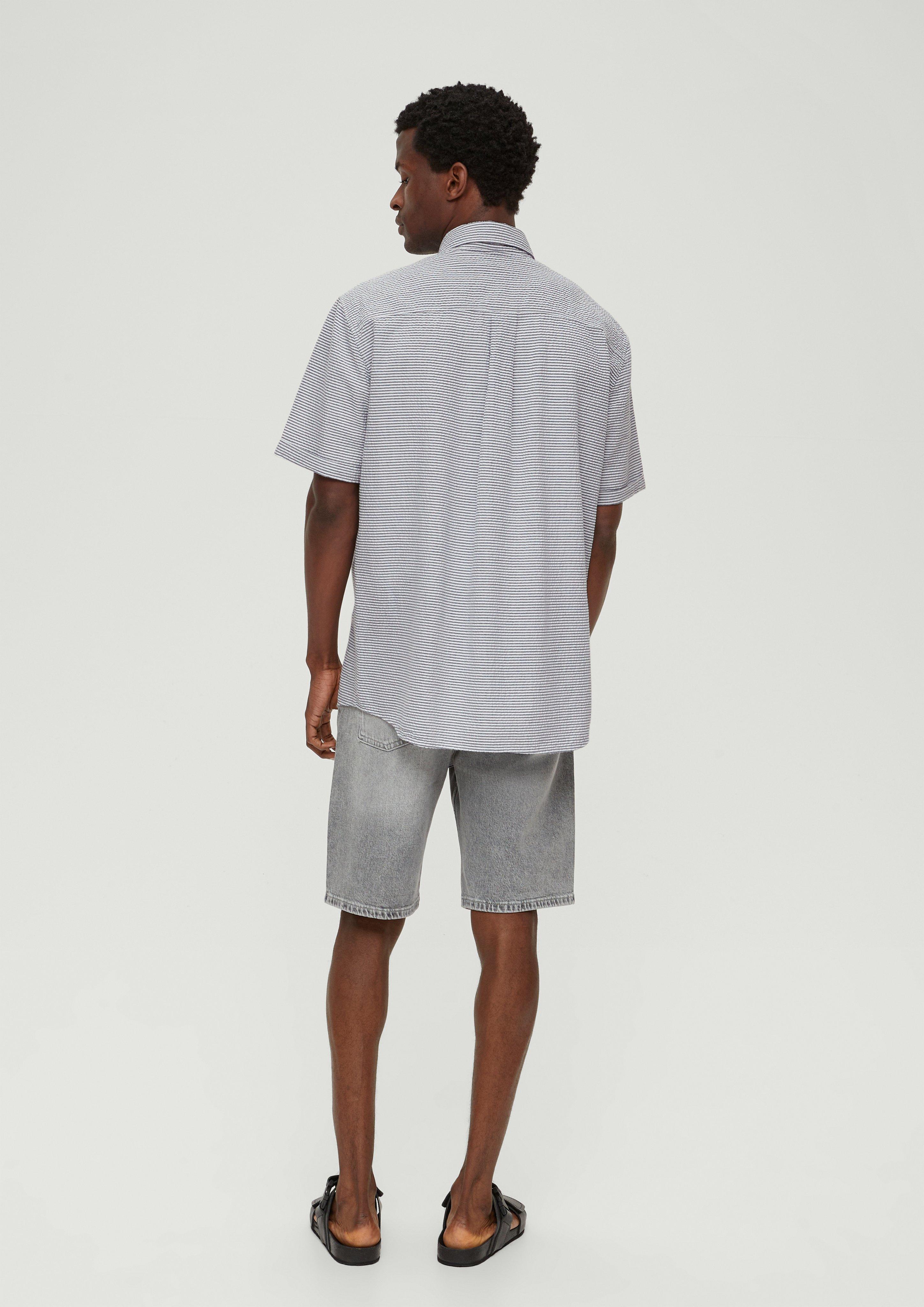 Regular: Kurzarmhemd im Streifendesign  2131012-59G4