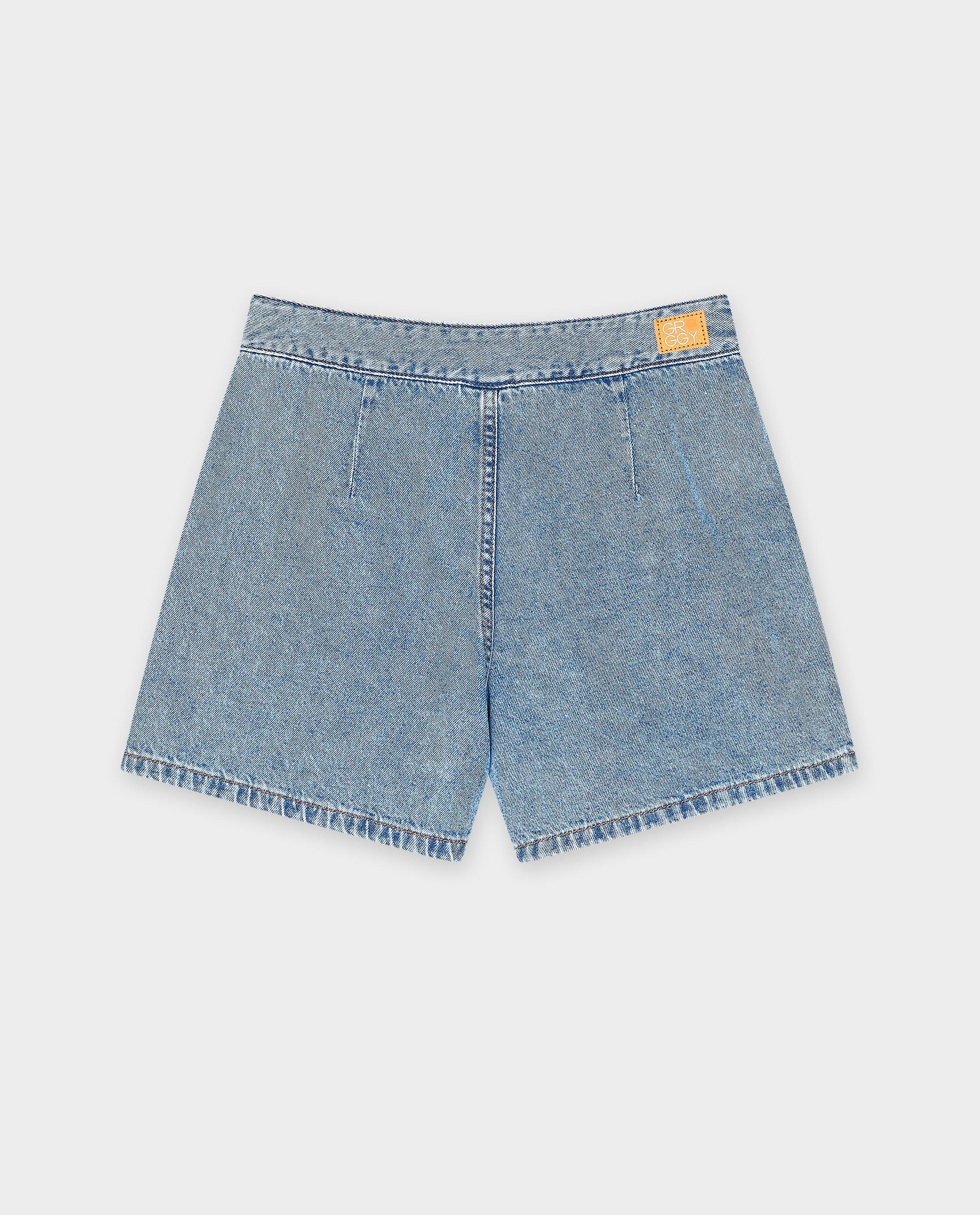 Pantaloni scurți din denim groggy, albastru deschis