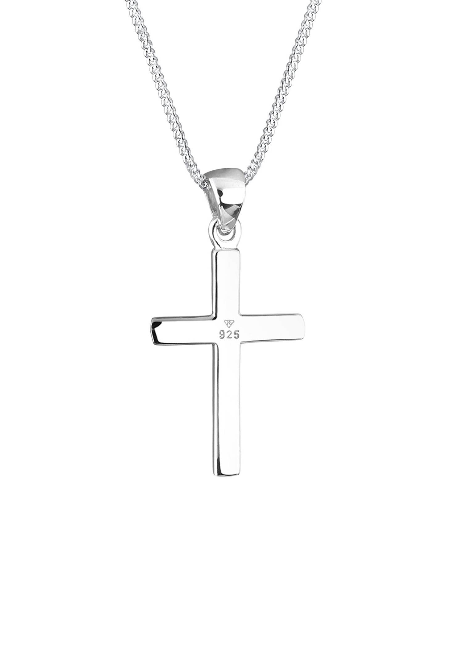 Elli Halskette Kreuz Symbol Kommunion Konfirmation 925 Silber