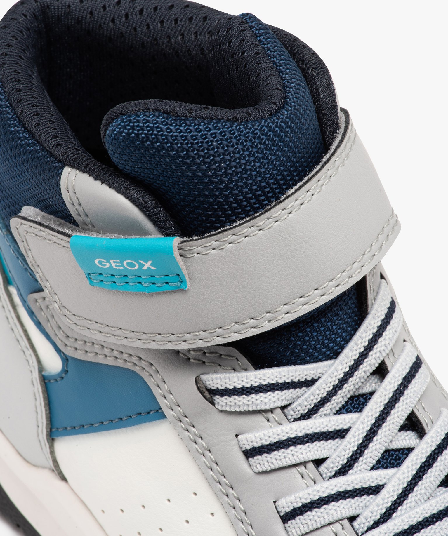 Baskets Garçon mid-cut à scratch - Geox gris | GEMO