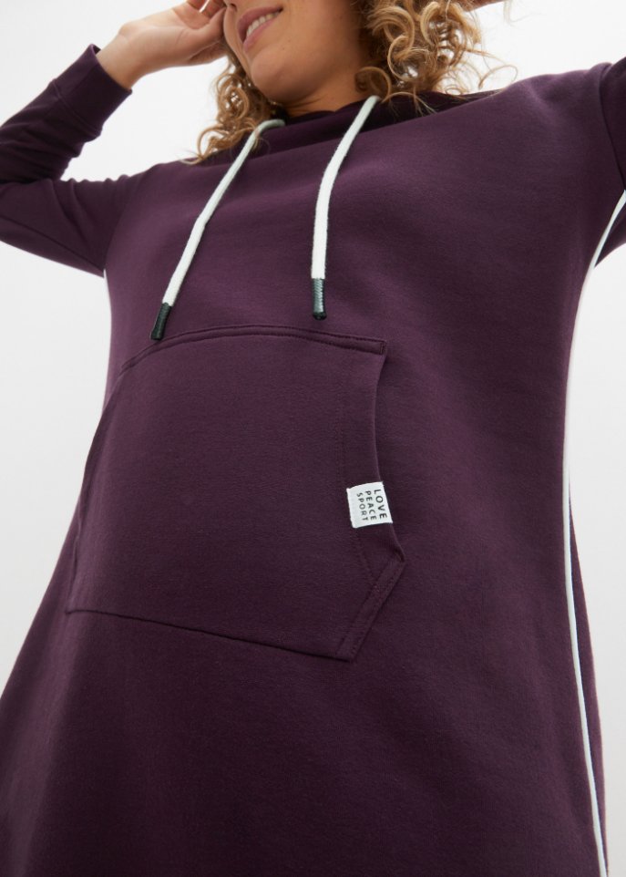 Sweatkleid mit Kapuze
