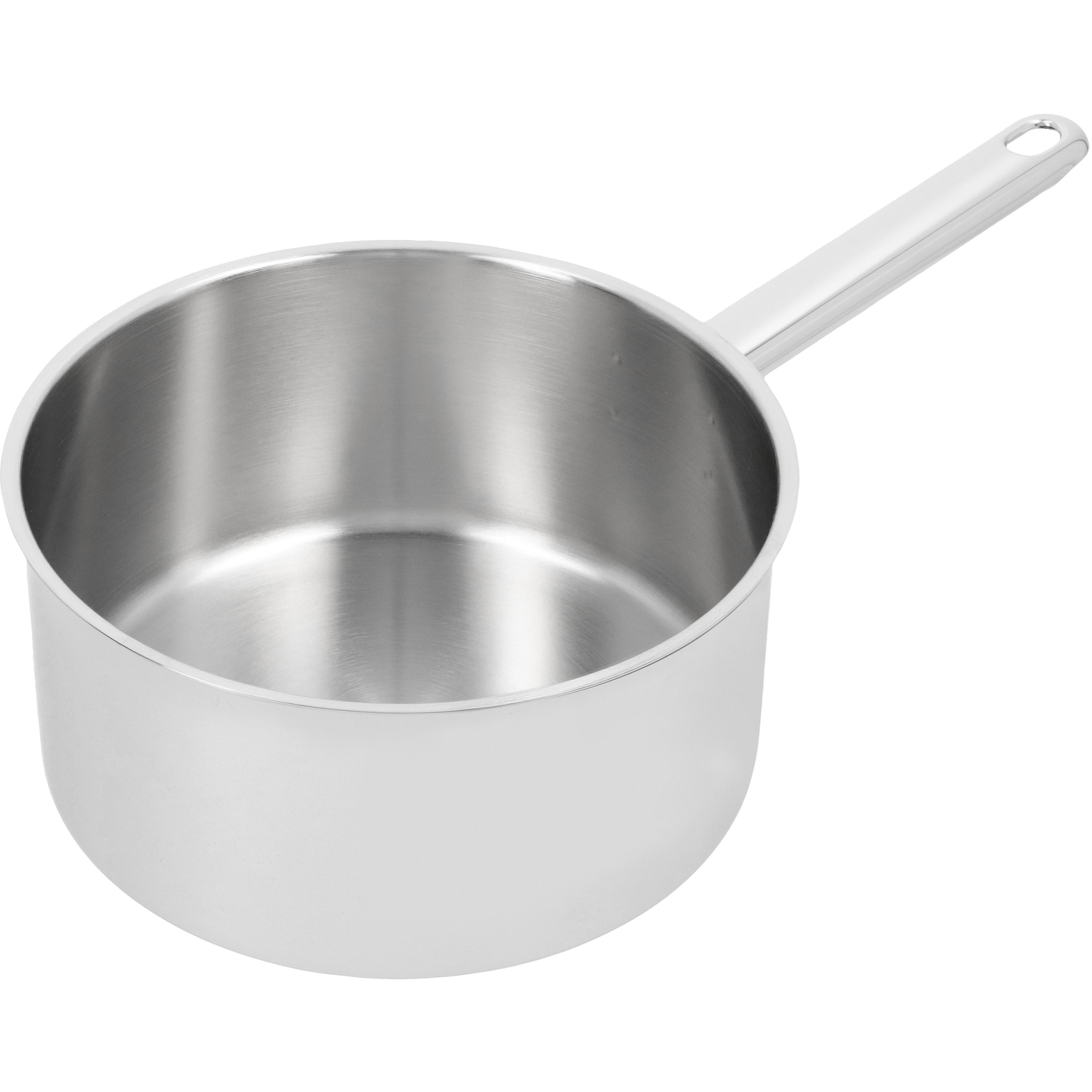 Stieltopf ohne Deckel 20 cm, 18/10 Edelstahl, Silber