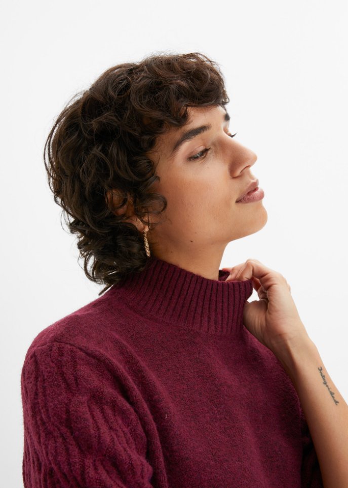Strickkleid mit Wollanteil