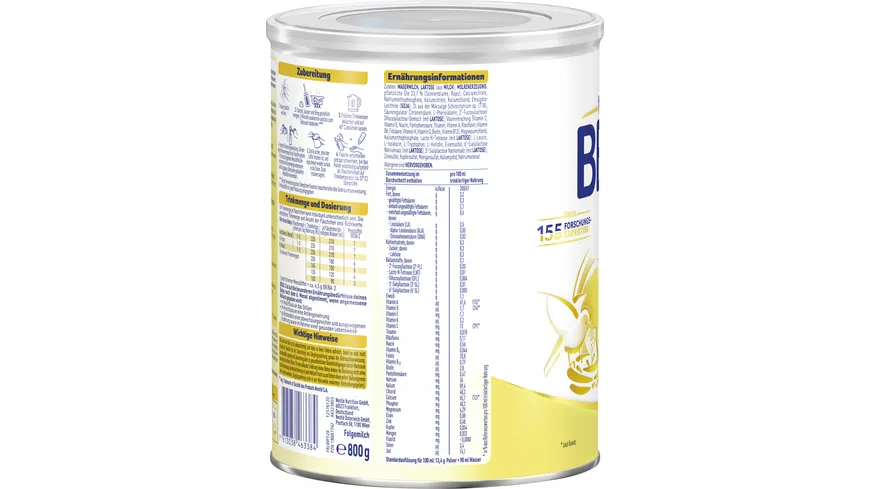 NESTLE BEBA 2 Folgemilch nach dem 6. Monat 800 g