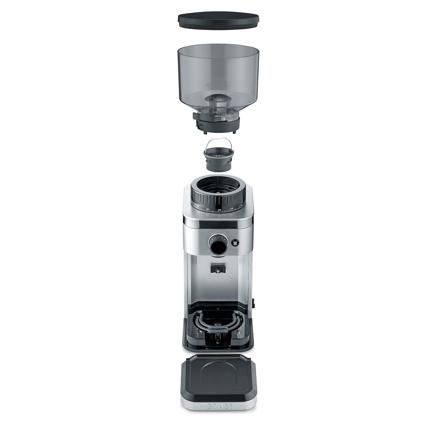 Graef Espressomaschine ES 400 Salita + CM 500 Kaffeemühle, praktisches Set aus Espressomaschine und Kaffeemühle