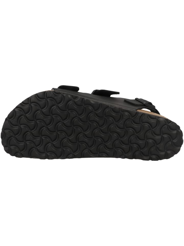 Birkenstock Sandale Milano Birko-Flor normal in schwarz günstig kaufen