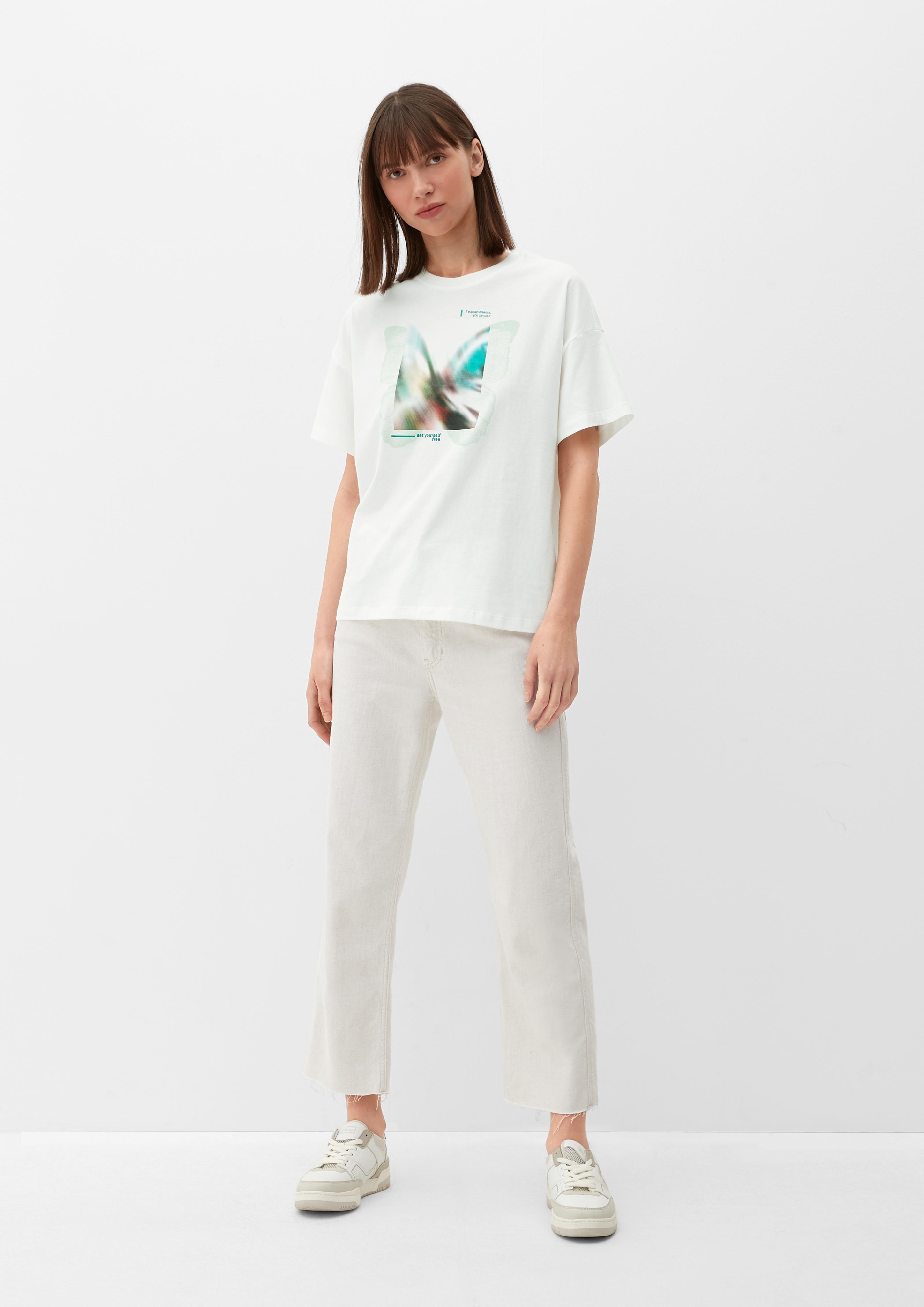 T-Shirt im Loose Fit mit Frontprint  2130597-02D1