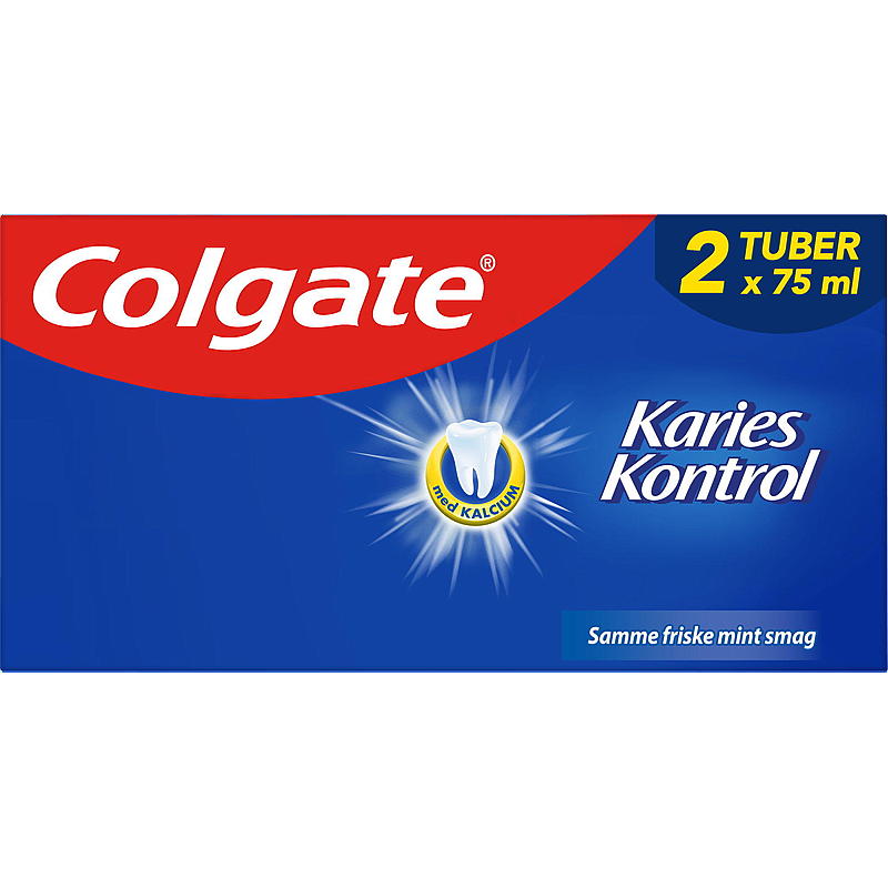 Colgate Tannkrem 2-pk Karies Kontroll Colgate