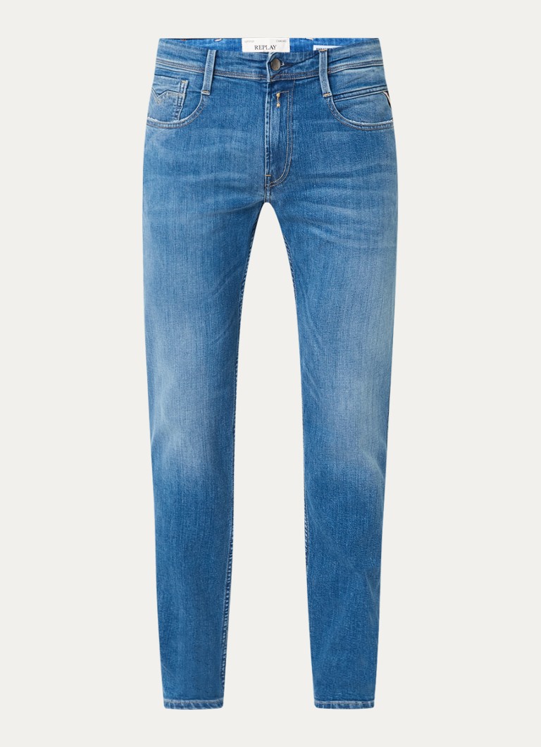 Replay Slim fit džinsi ar vidēji biezu mazgāšanas daudzumu