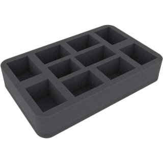 Schaumstoffeinlage für 10 Shadespire Miniaturen