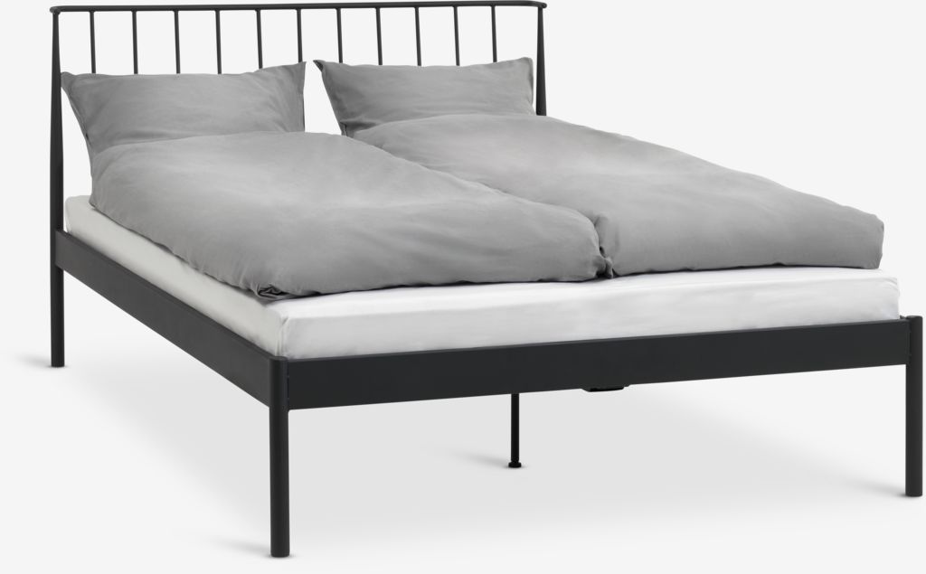ABILDRO Rama łóżka ABILDRO 150x200cm czarna