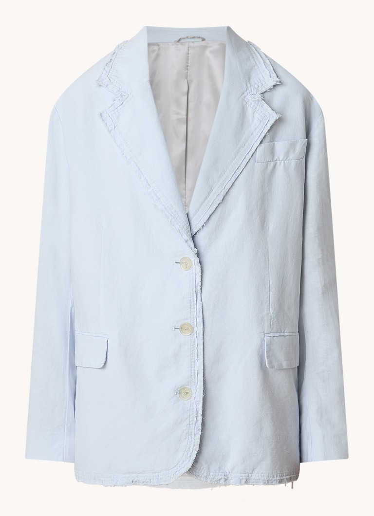 Acne Studios Blazer in linen blend with flap pockets