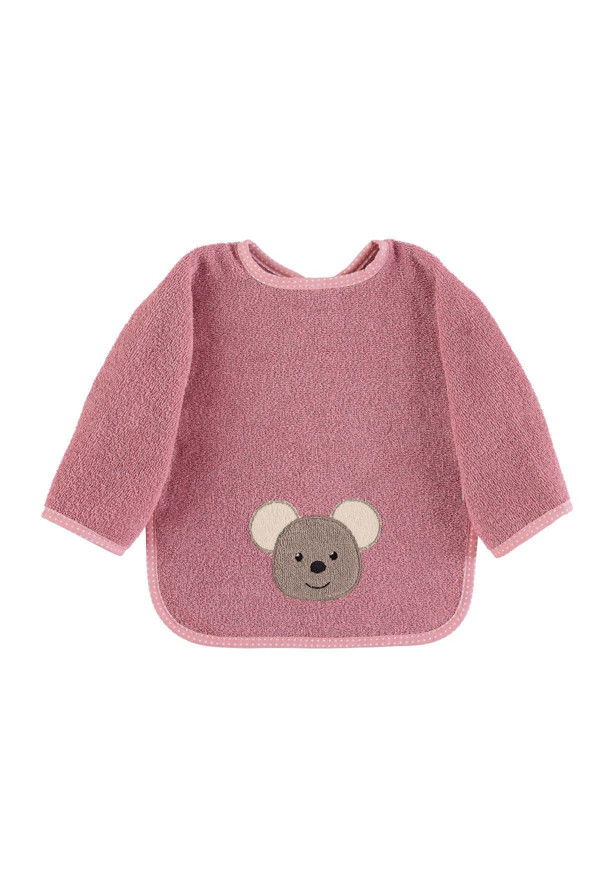 Ärmellätzchen Maus Mabel in Rosa, ab 9. Monat