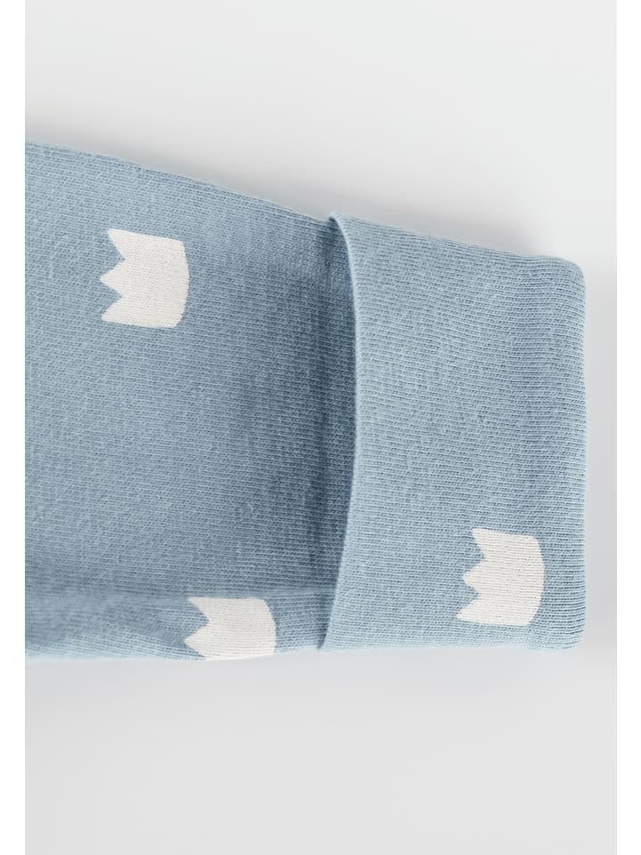Sigikid Overall mit Füßchen und Klappbündchen an den Ärmeln Classic Baby in blau günstig kaufen