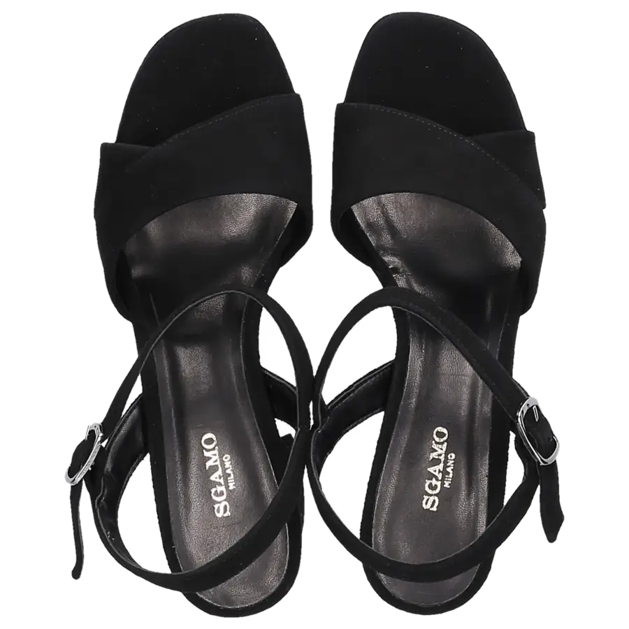 Sgamo - Sandalen 570 Veloursleder - schwarz