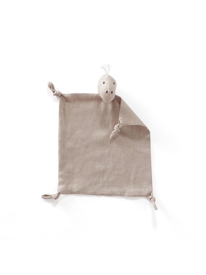 Kids Concept Schmusetuch Dino Leinen 24x26 cm in Natur ab 0 Monate günstig kaufen onesize