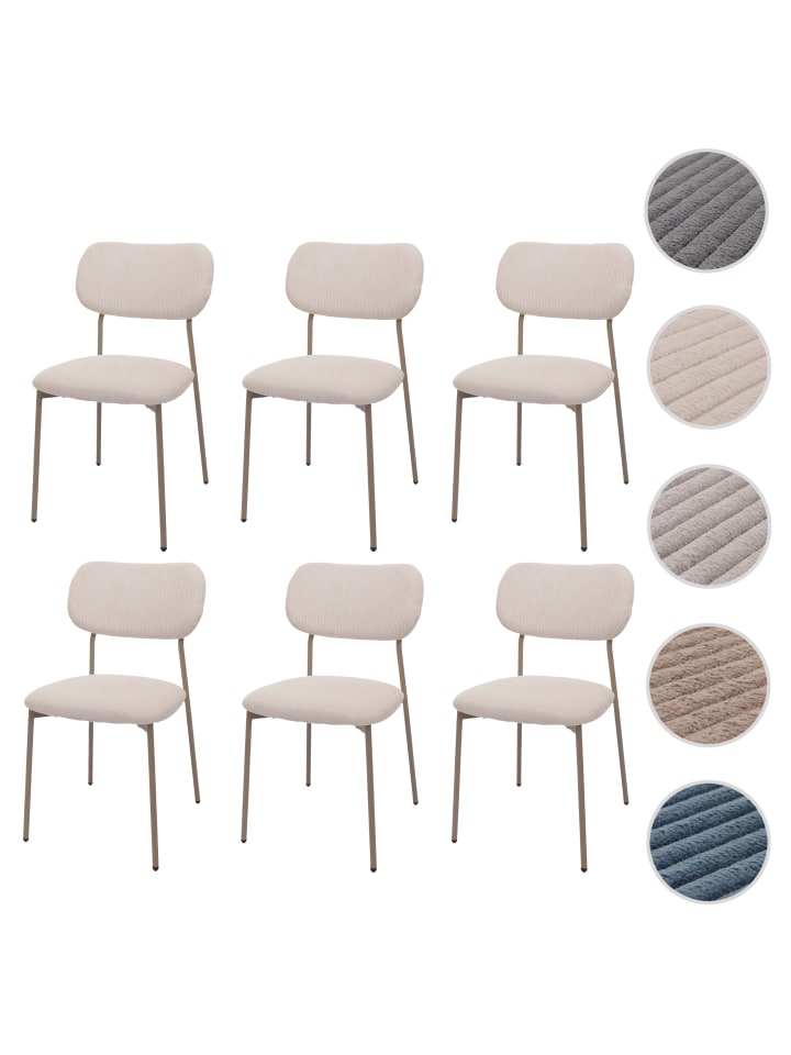 MCW 6er-Set Esszimmerstuhl O26, Beige günstig kaufen onesize