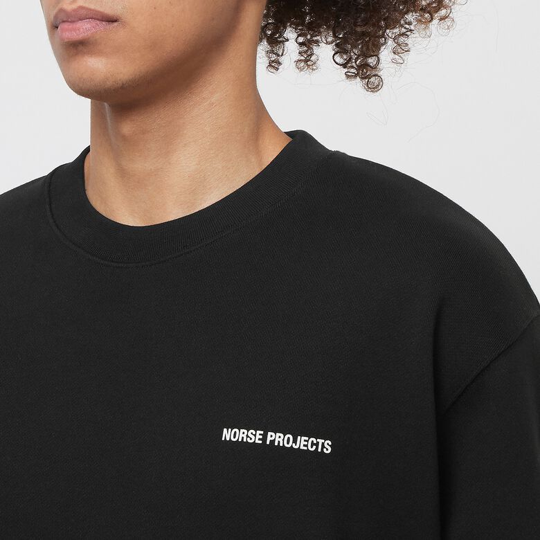 Norse Projects Arne Relaxed Organic Logo Sweatshirt black