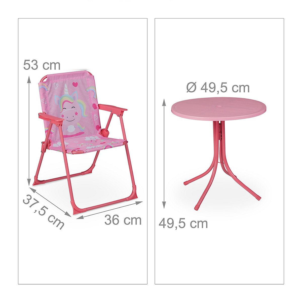 Camping Kindersitzgruppe mit Schirm