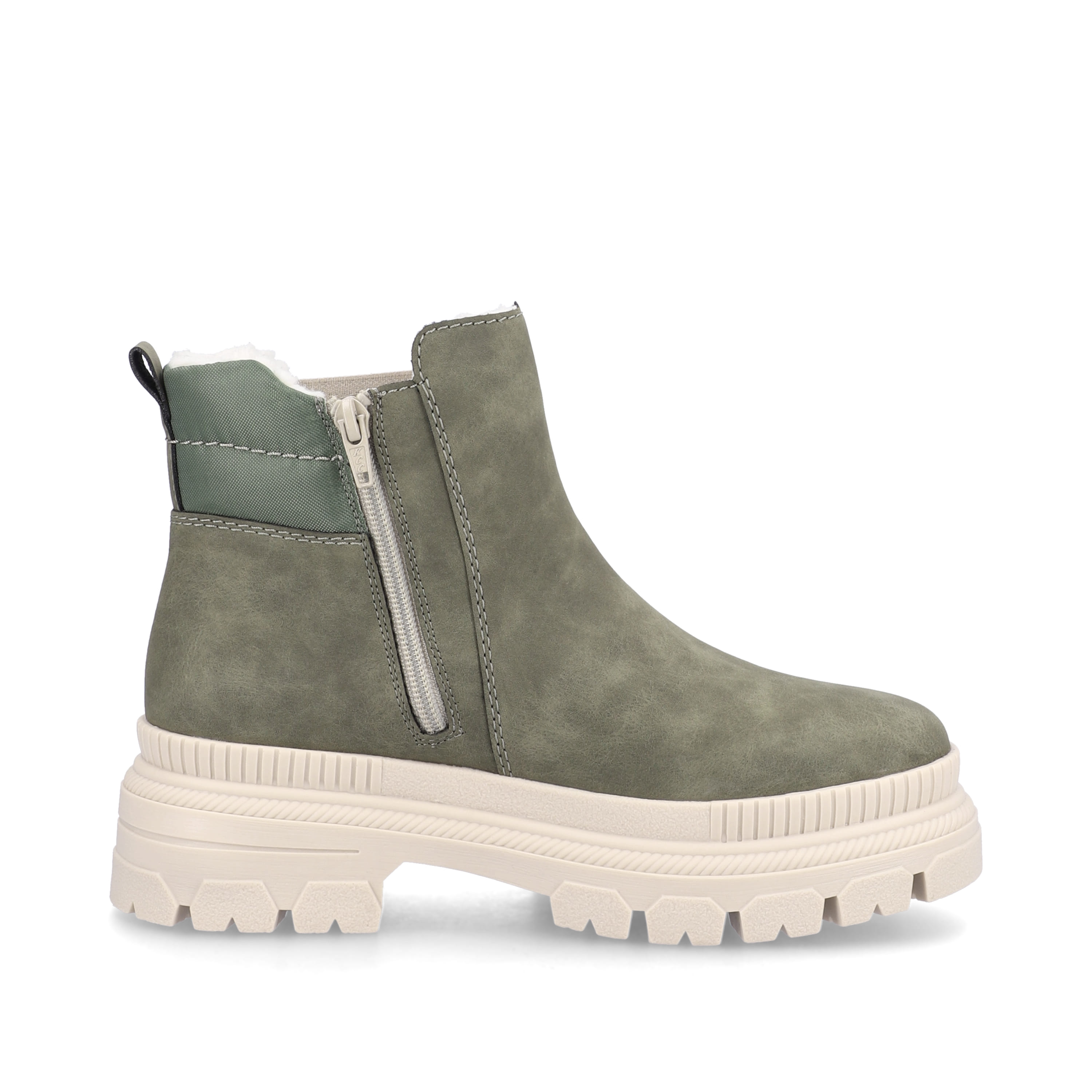 Rieker Damen Chelsea Boots olivgrün