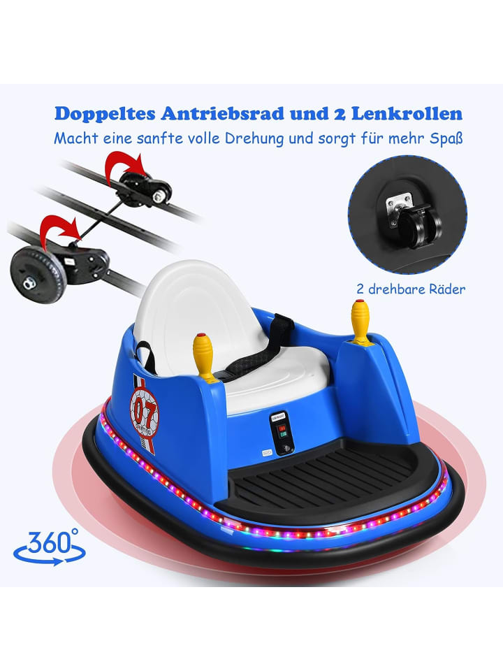 COSTWAY 6V Autoscooter mit Fernbedienung in Blau günstig kaufen 75 cm