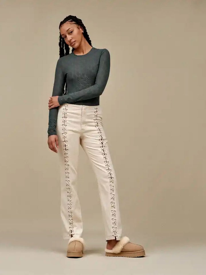 UGG Leder-Hausschuhe 