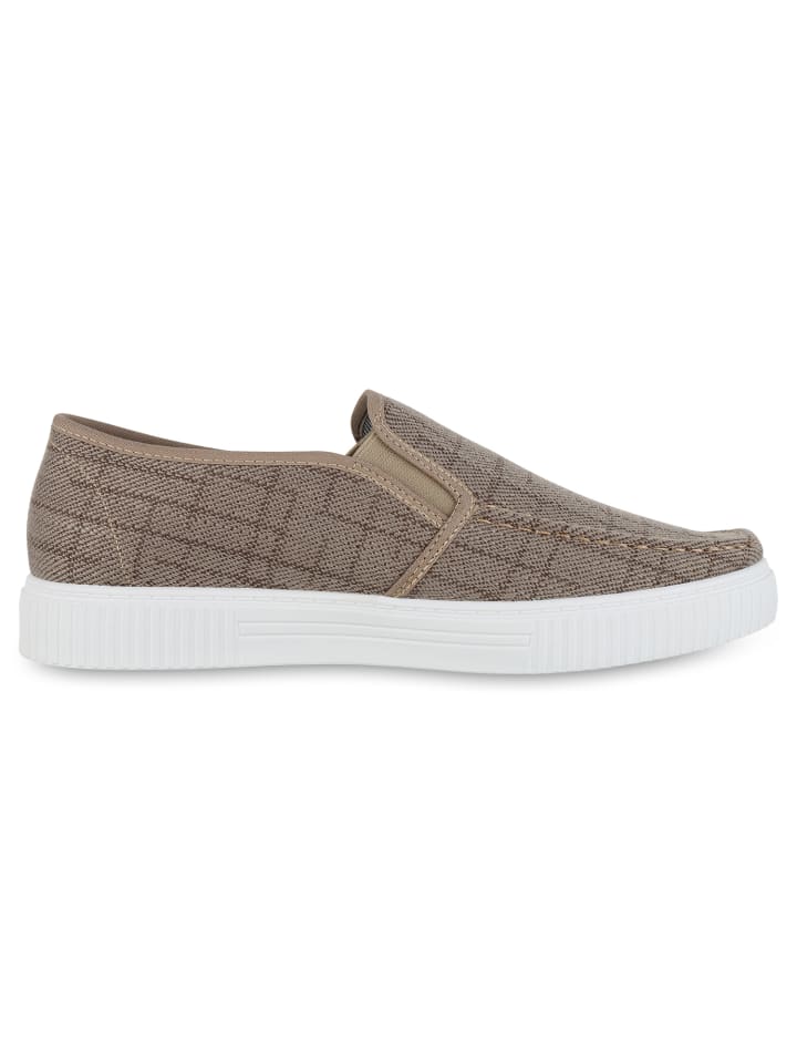 VAN HILL Slip Ons Derek in Khaki günstig kaufen