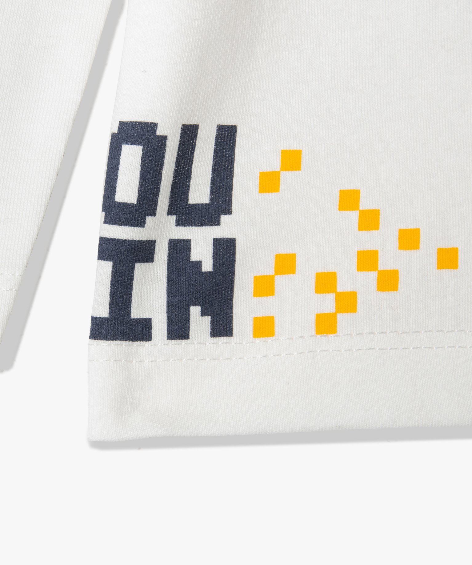Tee-shirt Garçon à manches longues avec motif ecru | GEMO