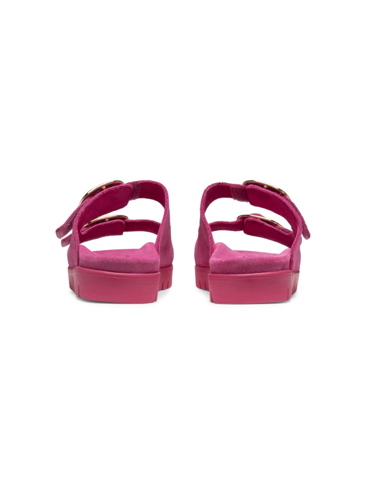 VITAFORM Veloursleder Pantoletten in pink günstig kaufen