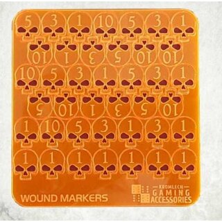 Skull Wound Markers orange
