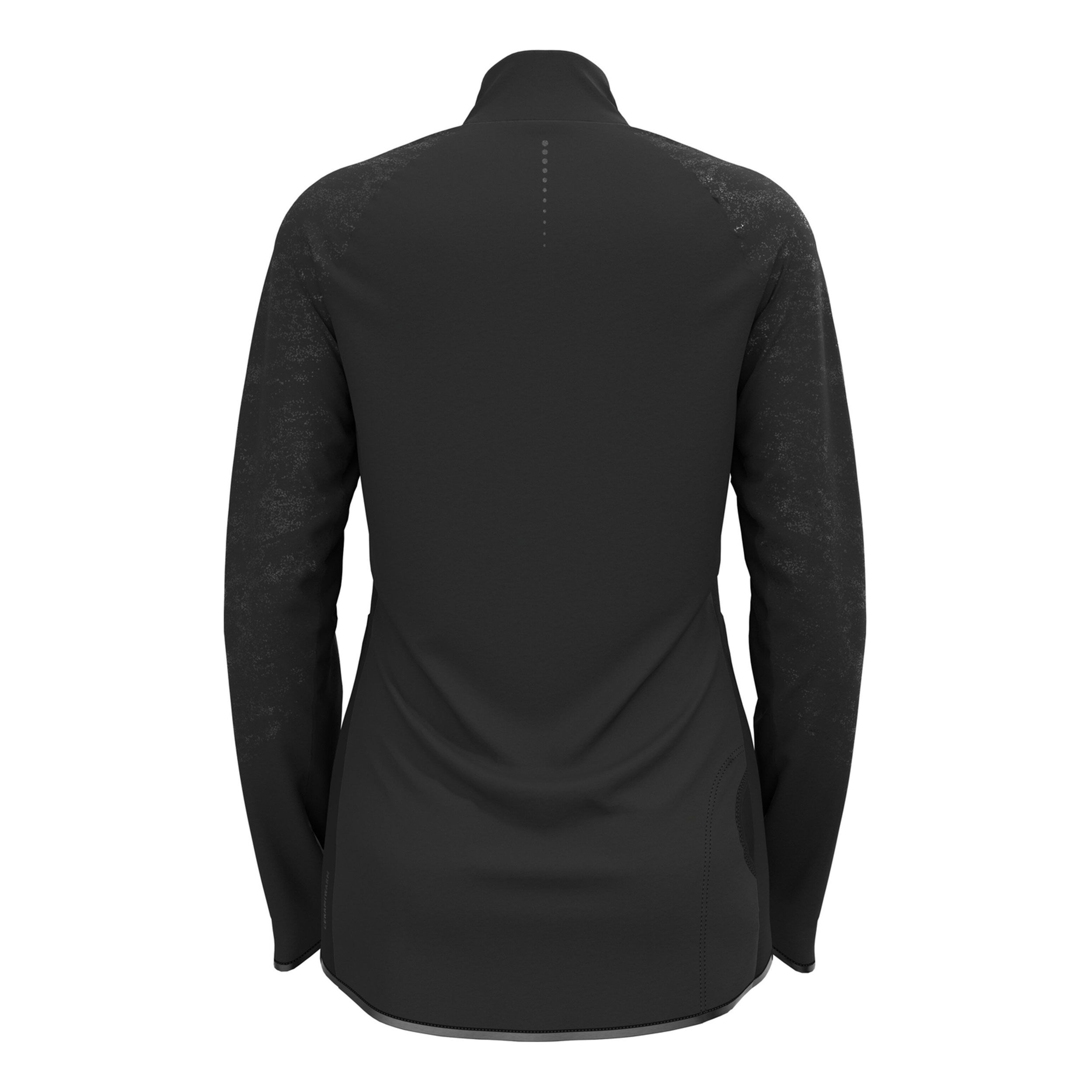 Zeroweight Ceramiwarm Reflective Mid Layer Half-Zip Lauftop Damen - Schwarz