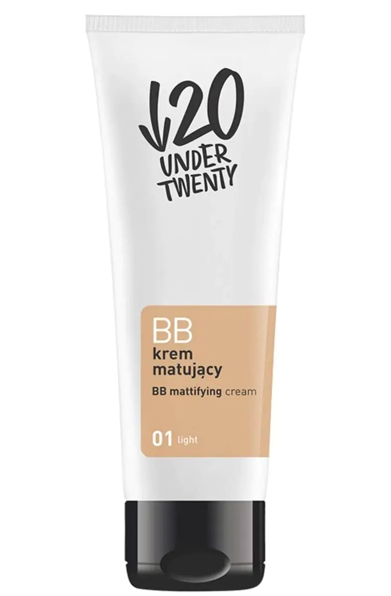 Under Twenty -mattavoide BB 01 Light 60ml