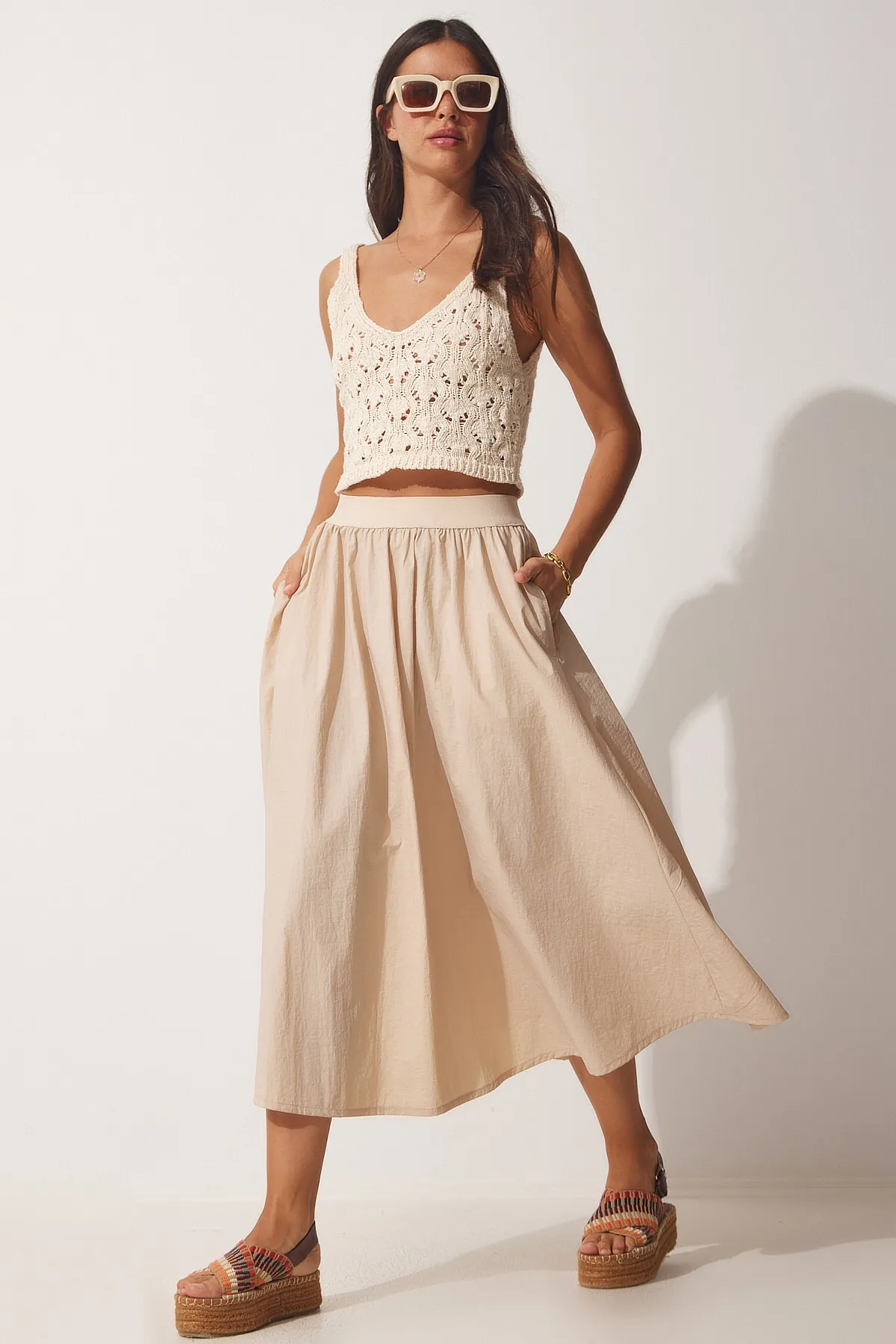 Happiness İstanbul  Rock - Beige - Midi