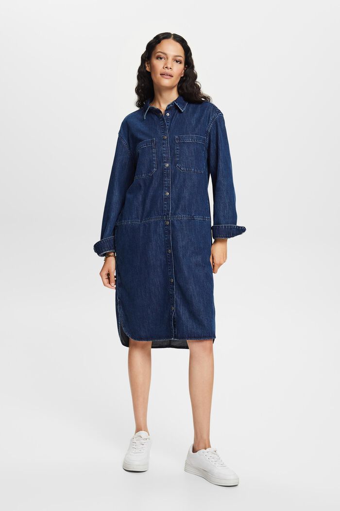 Jeanskleid in lockerer Passform