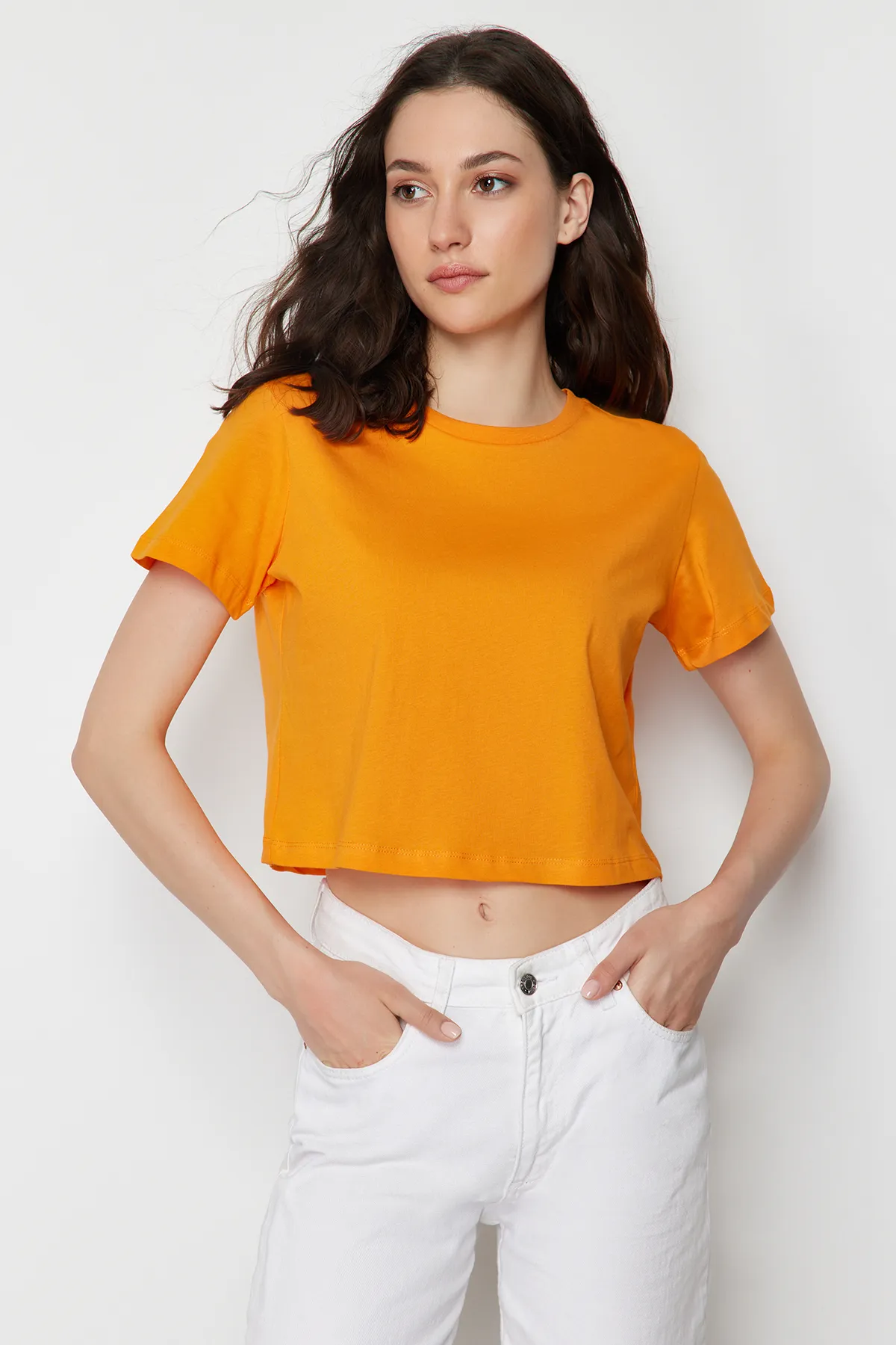 Trendyol Collection  T-Shirt - Grau - Regular Fit