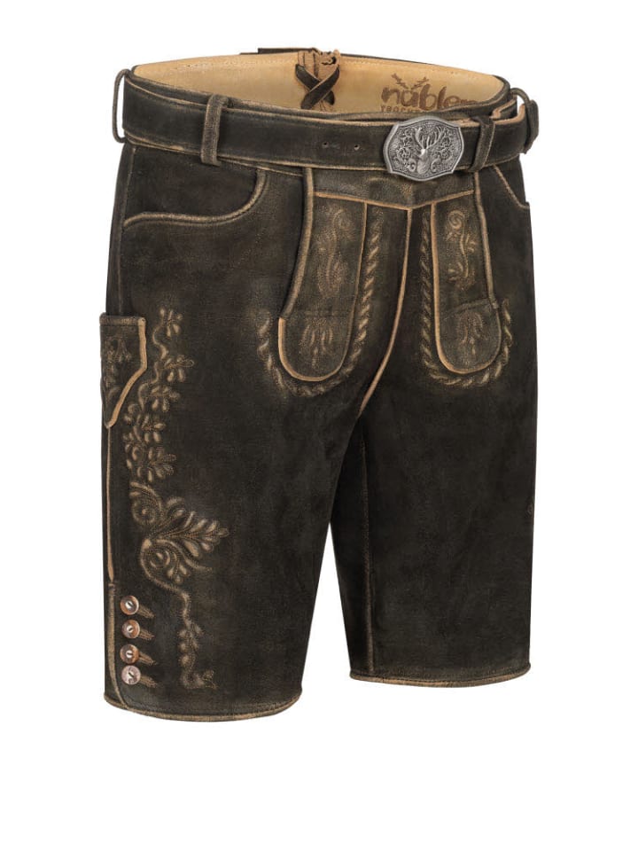 Nübler Lederhose kurz Lederhose Sebastian in Moor günstig kaufen