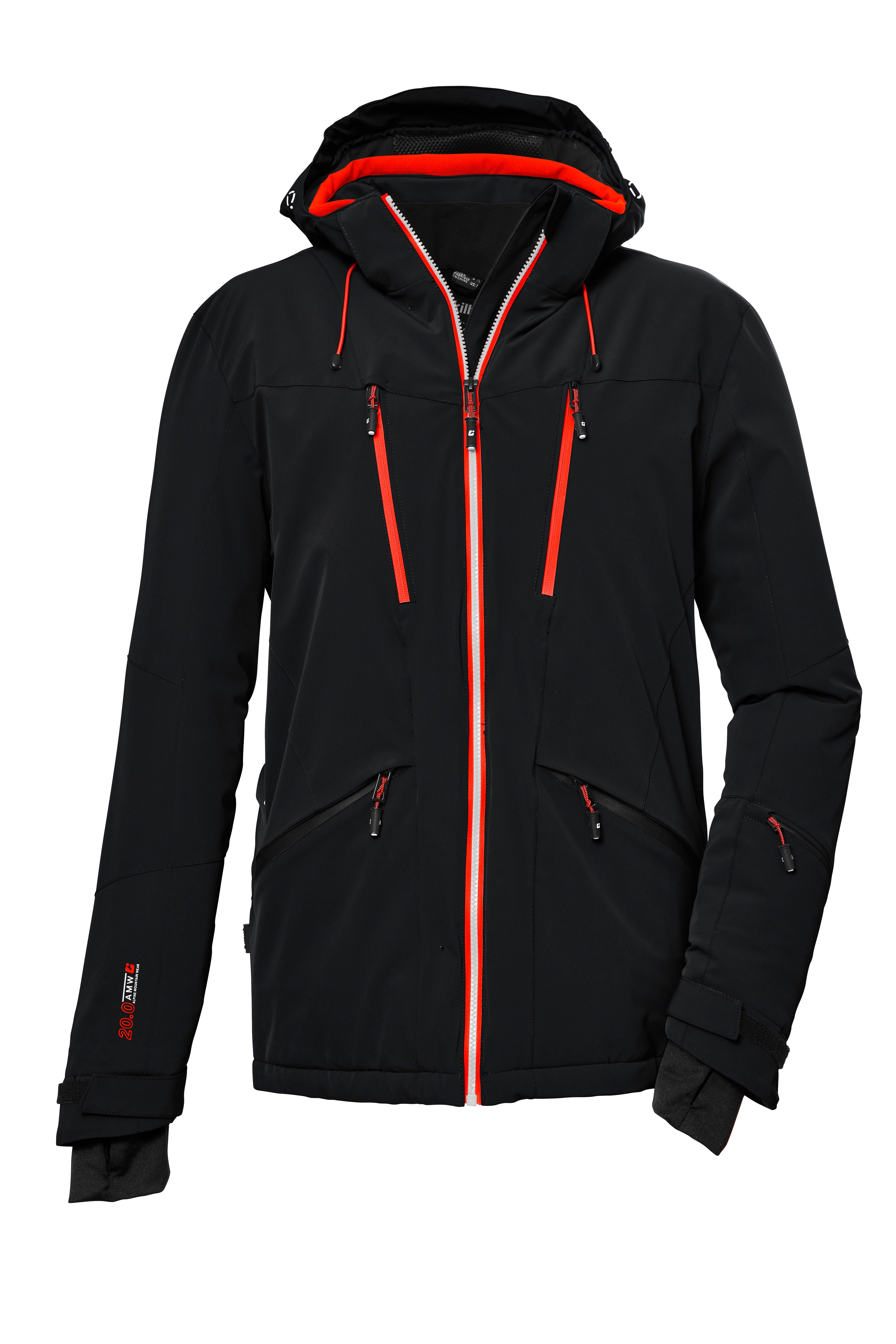 Killtec Skijacke KSW 74 MN SKI JCKT mit abnehmbarer Kapuze und Schneefang