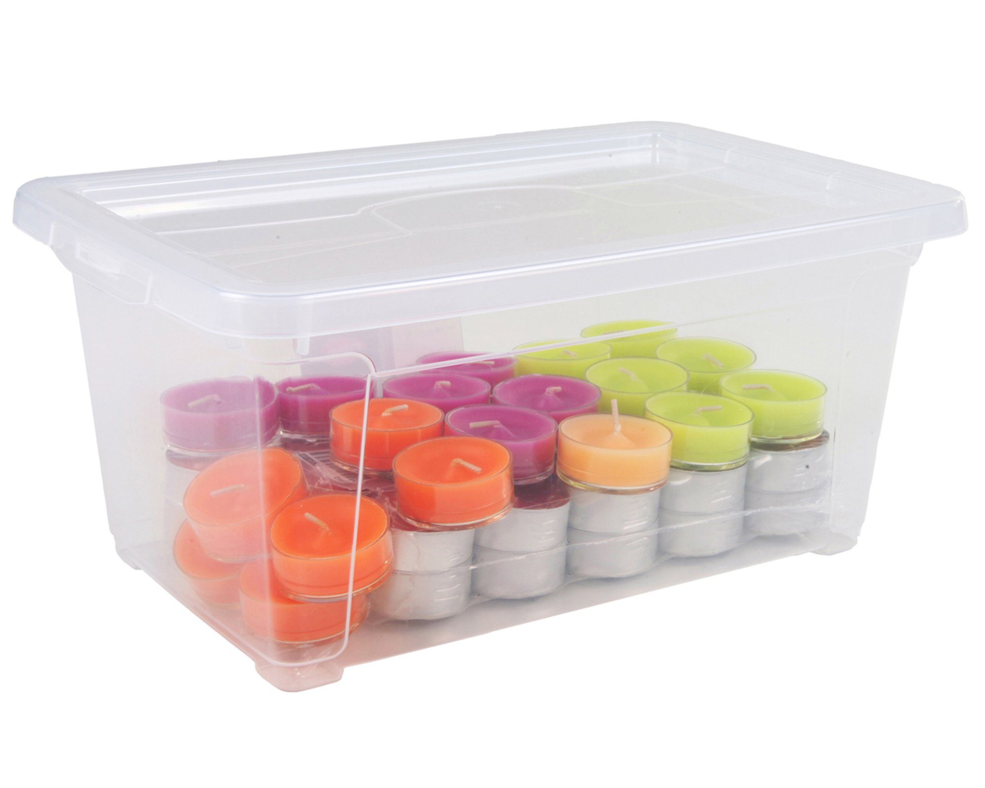 ONDIS24 Aufbewahrungsbox Aufbewahrungsbox Nähbox Schuhbox Lagerbox Allzweckbox Easy XS & Deckel, stapelbar, platzsparend, modular kombinierbar