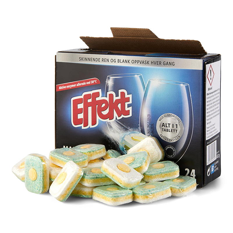 Effekt Maskinoppvask 24 stk Alt i Ett Effekt