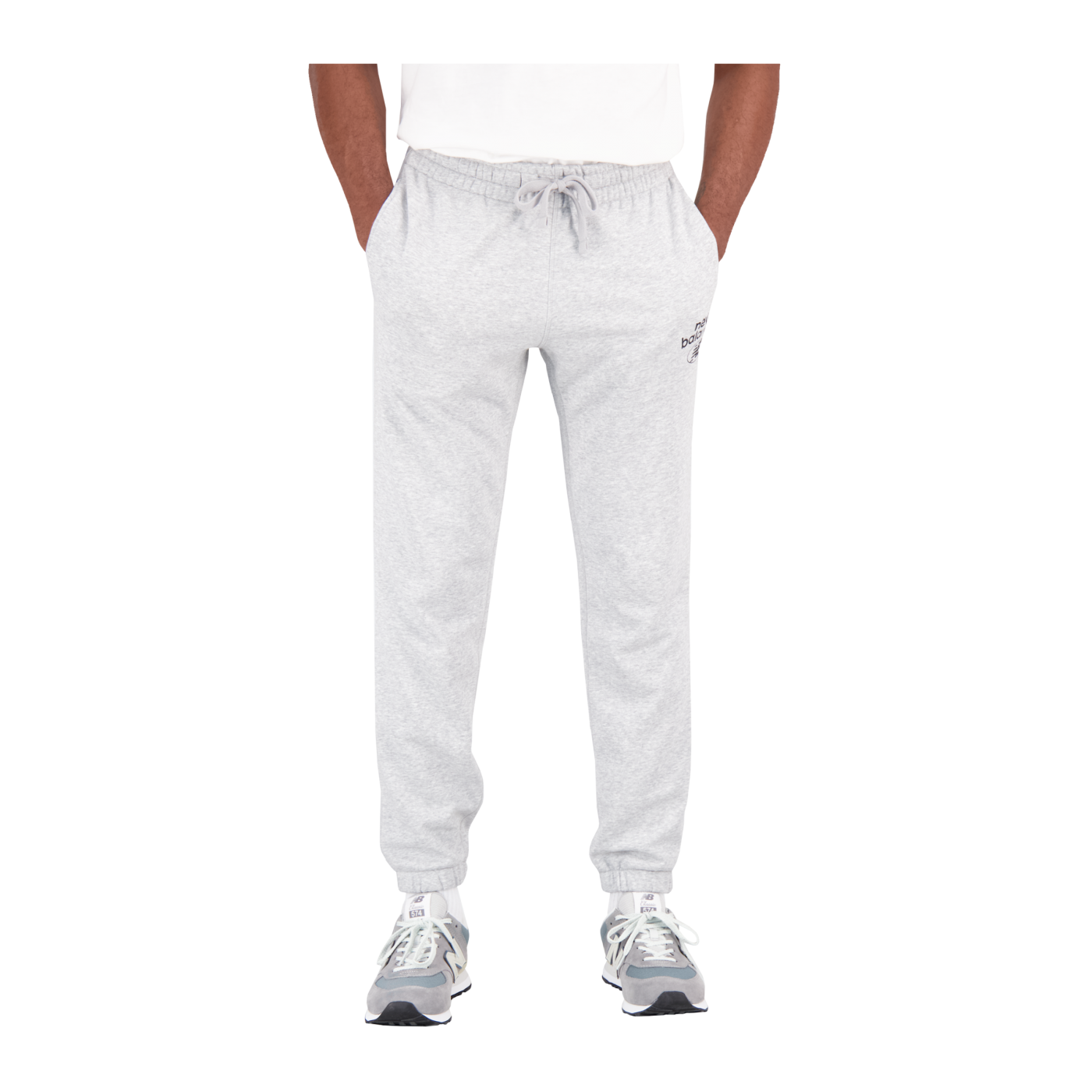 New Balance Essentials Logo Jogginghose Grau FAG
