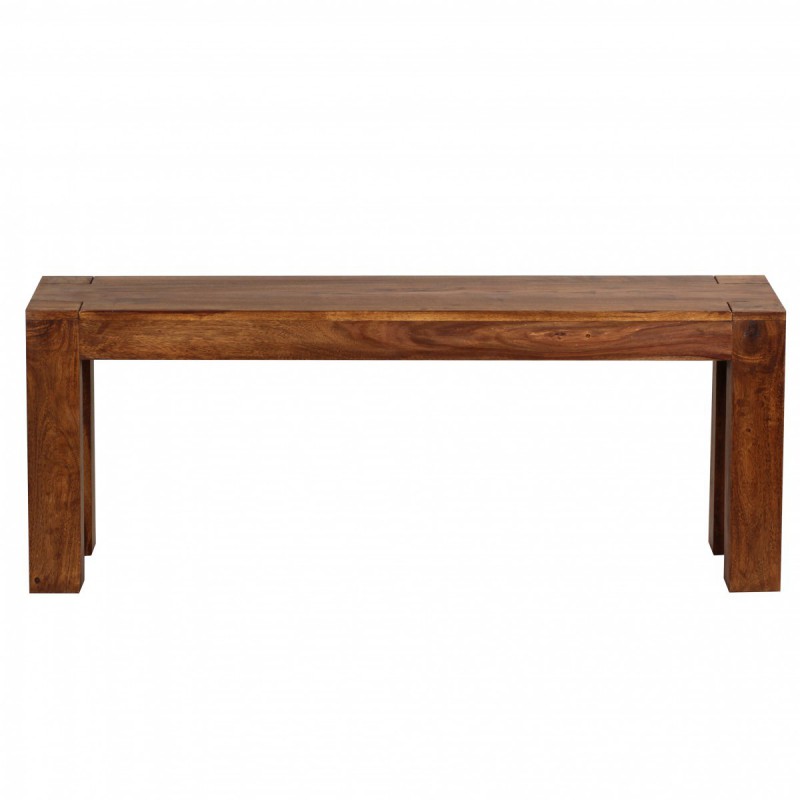 Wohnling Sheesham Massivholz Esszimmer Sitzbank Bank 120 x 35 cm Holz