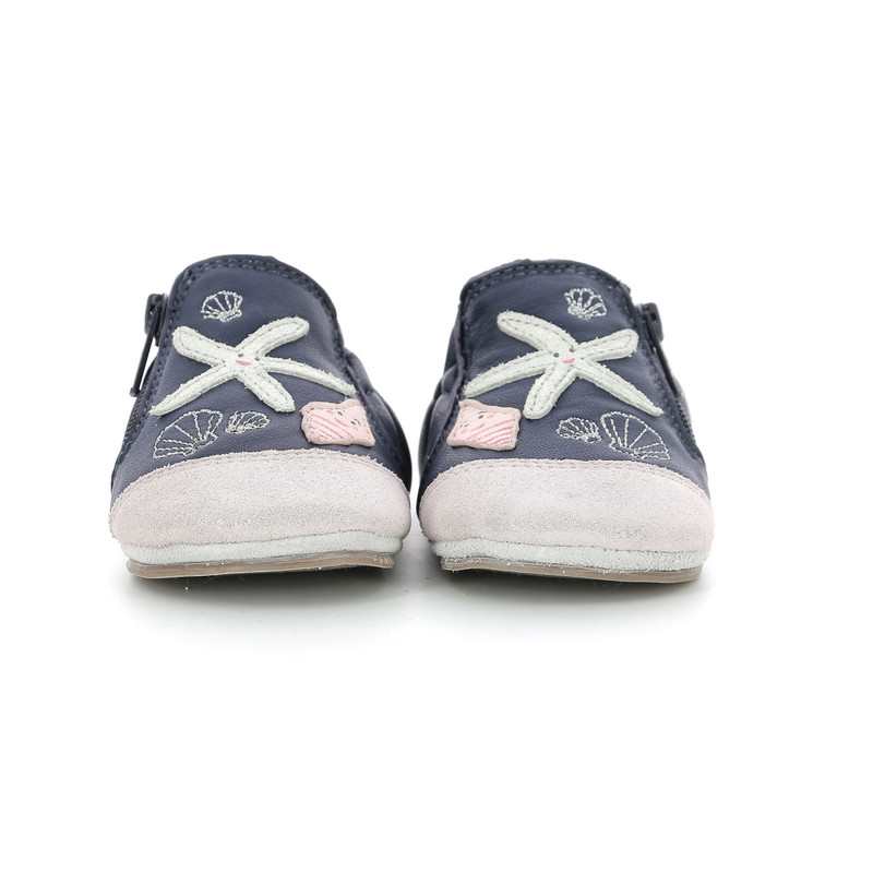 Chaussons cuir Seashell Party